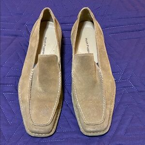 Hush Puppies Men's Tan Suede Loafers